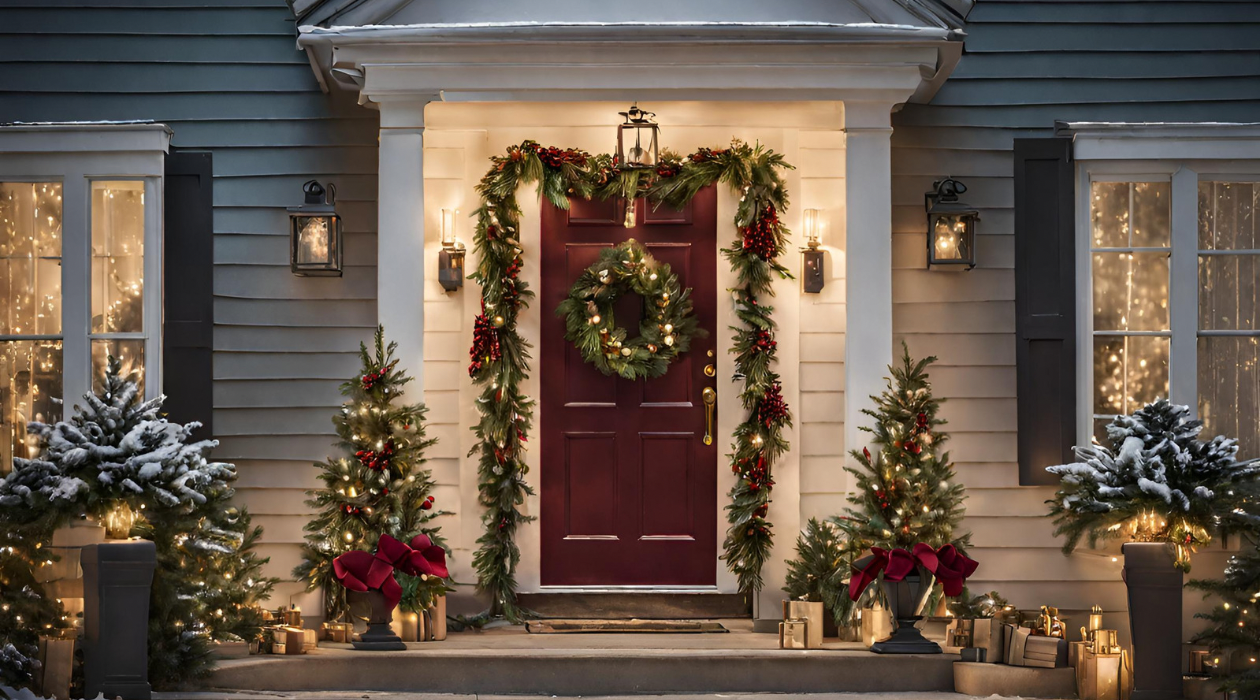 Deck the Doors: Festive Christmas Door Decor Ideas for a Warm Welcome